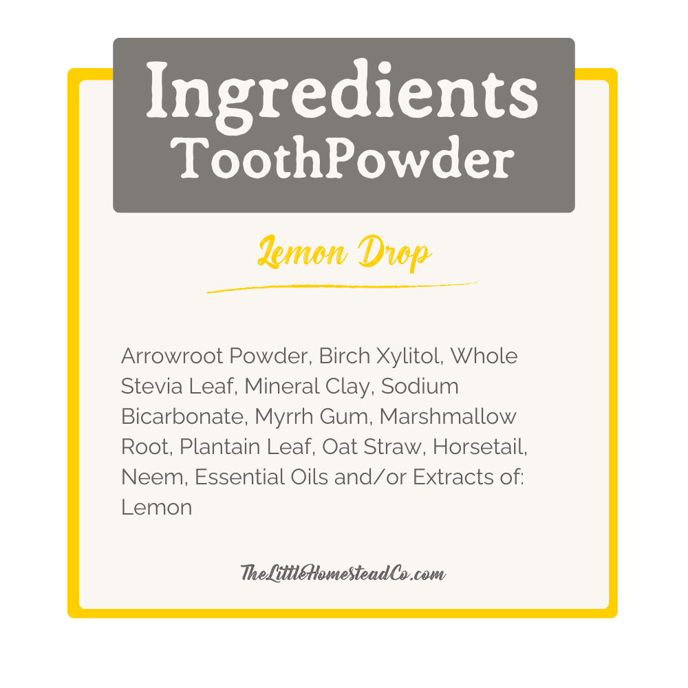ToothPowder: Lemon Drop