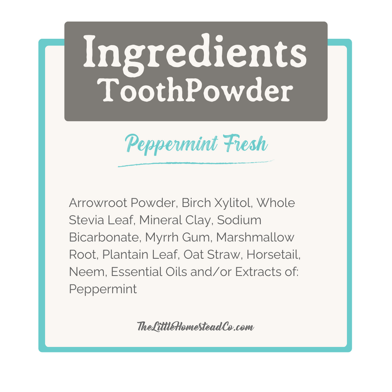 NEW* ToothPowder: Peppermint Fresh