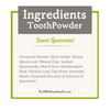 ToothPowder: Sweet Spearmint