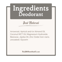Deodorant Cream: Just Natural (Unscented)