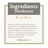 Deodorant Cream ~ Tropical Passion