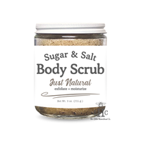 Sugar + Salt Body Scrub: Just Natural (Essential Oil Free)