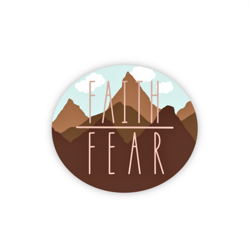 Sticker | Faith Over Fear | Mountains