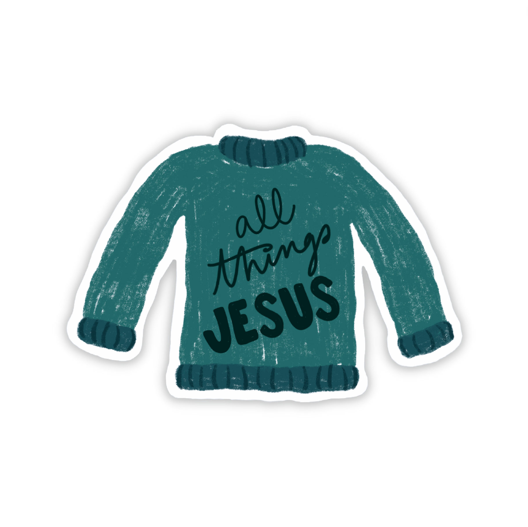 Sticker | Sweater | Jesus
