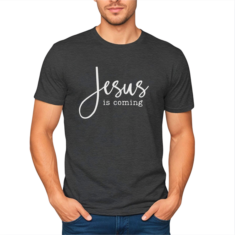 T-Shirt | Adult | Jesus Is Coming (Cursive)