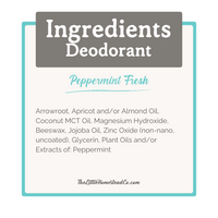 Deodorant Cream: Peppermint Fresh (NEW Scent!)