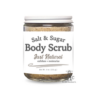 Salt + Sugar Body Scrub: Just Natural (Essential Oil Free)