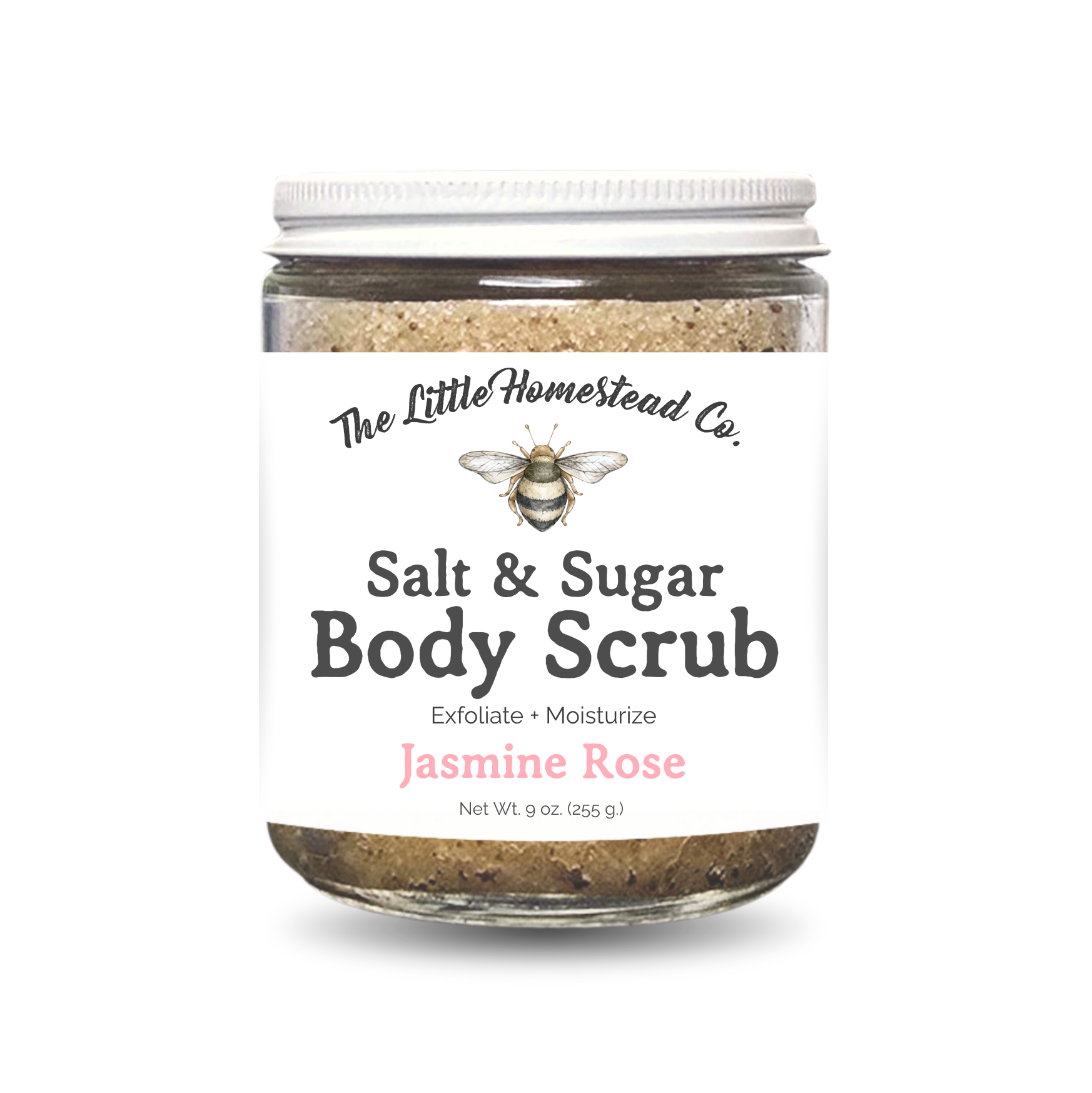 Sugar + Salt Body Scrub: Jasmine Rose