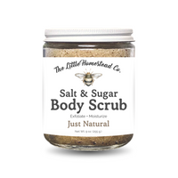 Sugar + Salt Body Scrub: Just Natural (Essential Oil Free)